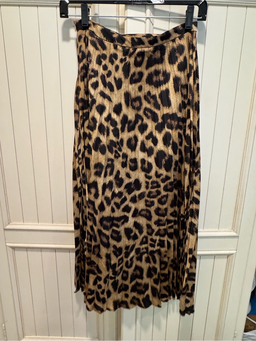 Lulus Leopard Animal Print Slip Midi Skirt Brown Black Women’s Regular XS